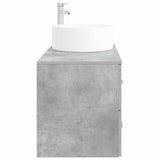 Bathroom Furniture Set 2 pcs Concrete Grey Engineered Wood 3404011
