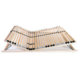 Slatted Bed Base without Mattress with 28 Slats 7 Zones 140x200 cm 246460