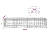 Gabion with 5 mm Wire and 5x10 cm Mesh 200x100x50 cm 3464806