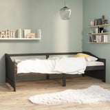 3-Seater Day Bed without Mattress Dark Grey 90x200cm 322168