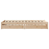 Bed Frame without Mattress 100x200 cm Solid Wood Pine 3301658