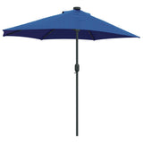 Garden Parasol 294 x 150 x 223 cm Polyester and Steel Azurblau 42003266