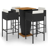 Garden Bar Set Black, Cream white 3095396