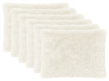 Cushion Cover 6 pcs HEERLEN White 80 x 80 cm PV Fleece 913732