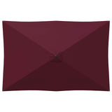 Garden Parasol with Base 200 x 300 cm Polyester Rectangular 42036172
