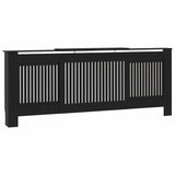 Radiator Cover 2 pcs Black 205 x 20.5 x 81.5cm Engineered Wood 3403238