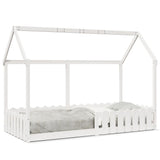 Kids' House Bed Frame without Mattress White 90x190 cm Single 850693