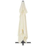 Cantilever Garden Parasol with Aluminium Pole 400x300 cm Sand 44633