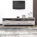 TV Cabinet HAMAR White 158x40x40 cm Solid Wood Pine 340473