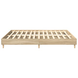 Bed Frame Sonoma oak Engineered wood Double Durable Bed Frame 3329032