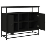 Sideboard Black 100x35x80 cm Engineered Wood 835539