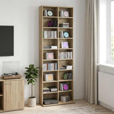 CD Cabinet Sonoma Oak 65 x 23.5 x 175 cm Engineered Wood 8012660