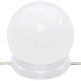 Dressing Table with LED Lights White 96x40x142 cm 837892