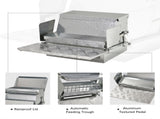 11.5KG Automatic Chicken Poultry Feeder Rat Proof Treadle Self Opening with Galvanized Steel and T3398P349831