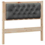 Headboard Other Brown and dark grey 90 cm Solid pine wood 879030