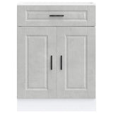 Kitchen Base Cabinet Porto Concrete Grey Engineered Wood 853971