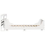 Bed Frame without Mattress White 75x190 cm Small Single Solid Wood Pine 3306484