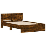 Bed Frame without Mattress Smoked Oak 120x200 cm 3207494