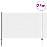 Welded Wire Fence with Post 25 x 1.6 m PVC-Coated Steel 3336613