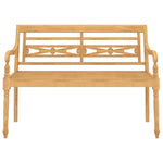 ZNTS 4 Piece Garden Lounge Set Solid Teak Wood 3087051