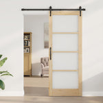 Sliding Door Manual ORKDAL Brown 83 x 211 cm Wood and metal 3332447