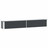 Garden Raised Bed Galvanised Steel 320x40x45 cm Anthracite 47055