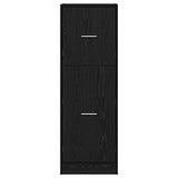 Apothecary Cabinet Black oak 40 x 41 x 118 cm Engineered wood 869032