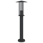 ZNTS Outdoor Floor Lamps 3pcs Black 60 cm Stainless Steel 4006354