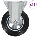 12 pcs Fixed Casters 160 mm 277982