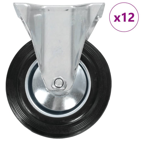 12 pcs Fixed Casters 160 mm 277982
