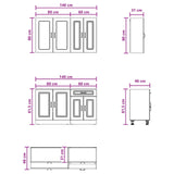 Kitchen Unit KALMAR 4 pcs White Engineered Wood 3438295