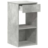 Bedside Cabinets with Drawer 2 pcs Concrete Grey 35x34x66.5 cm 858720