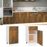 Drawer Bottom Cabinet Lyon Smoked Oak 40x46x81.5 cm Engineered Wood 815570