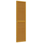 ZNTS Room Divider 3 Panels Brown Solid Wood Paulownia 358813