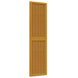 ZNTS Room Divider 3 Panels Brown Solid Wood Paulownia 358813