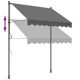 Retractable Awning Anthracite 200x150 cm Fabric and Steel 368738
