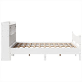 Bed Frame without Mattress White 160x200 cm Solid Wood Pine 3323372