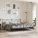 Metal Replace Headboard Black 180cm 376538