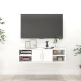 Wall Shelf White 102x30x29 cm Engineered Wood 806256