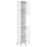 Bathroom Cabinet with Open Shelf BREDA High Gloss White 897479