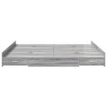 Storage Bed Frame Grey sonoma 180 x 200 cm Engineered wood 3335274