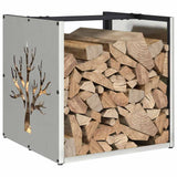 Firewood Rack 40x40x40 cm Stainless Steel 864247