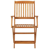 Garden Dining Set Natural Acacia Solid Acacia wood Small Foldable 3058255