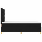 Box Spring Bed with Headboard Black 120 x 200 cm Fabric 3339611