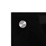 Kitchen Backsplash Black 90 x 60 cm Tempered Glass 249489
