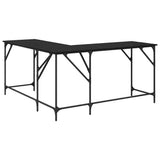 Desk Black Oak 149 x 149 x 75 cm Engineered Wood 882864