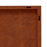 Garden Wall Decorations 2pcs 105x55cm Corten Steel Flower Design 824487