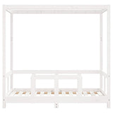 Kids Bed Frame White 70x140 cm Solid Wood Pine 834511