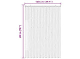 Insect Curtain Chenille Dark Brown and Beige 100 x 200 cm 42034433
