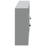 Tool Cabinet with Shelf Black and Grey 150 x 20 x 55 cm Steel 4103475